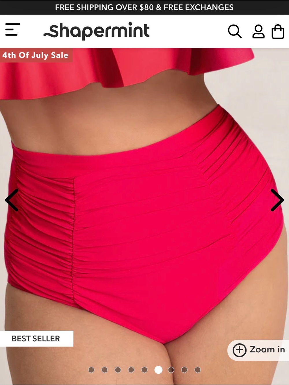 Shapermint Essentials High-Waisted Tummy Control Bikini Bottom XL